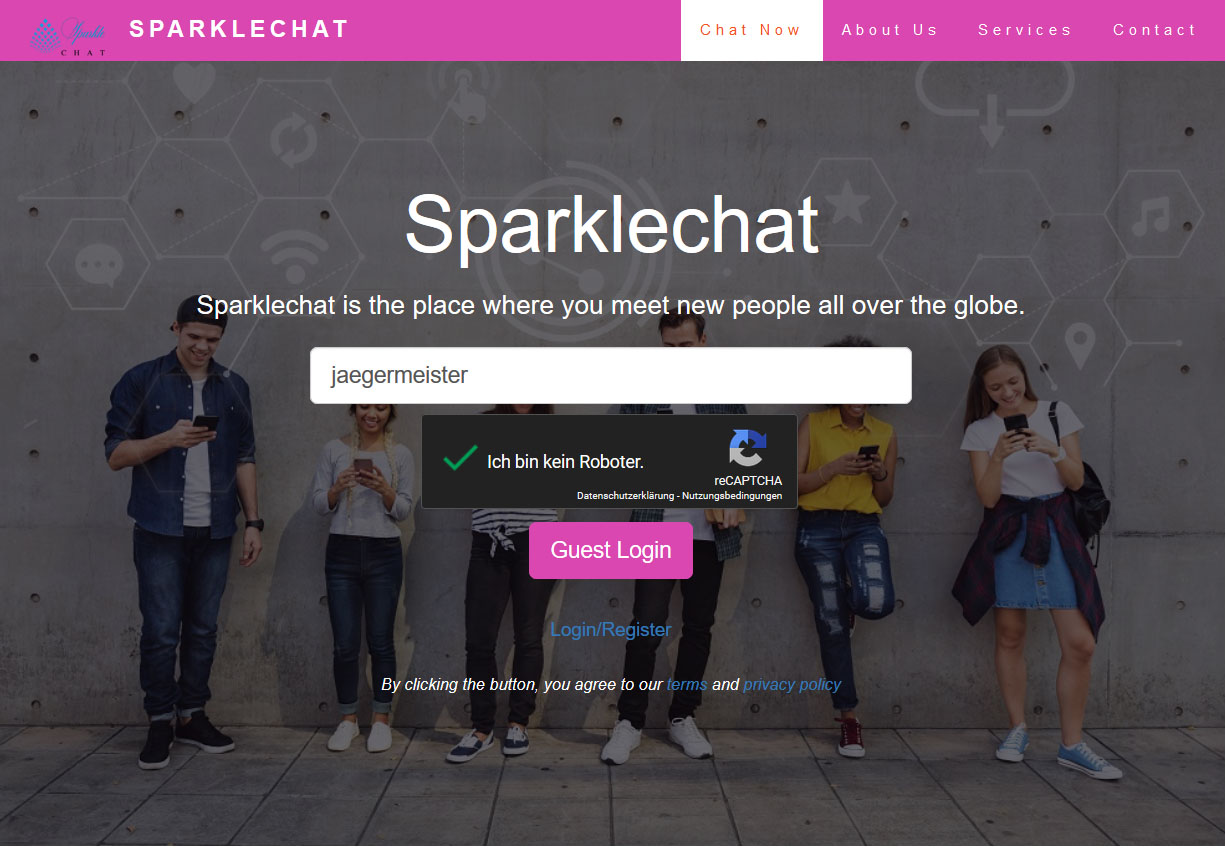 Sparklechat is a place where you can meet people online